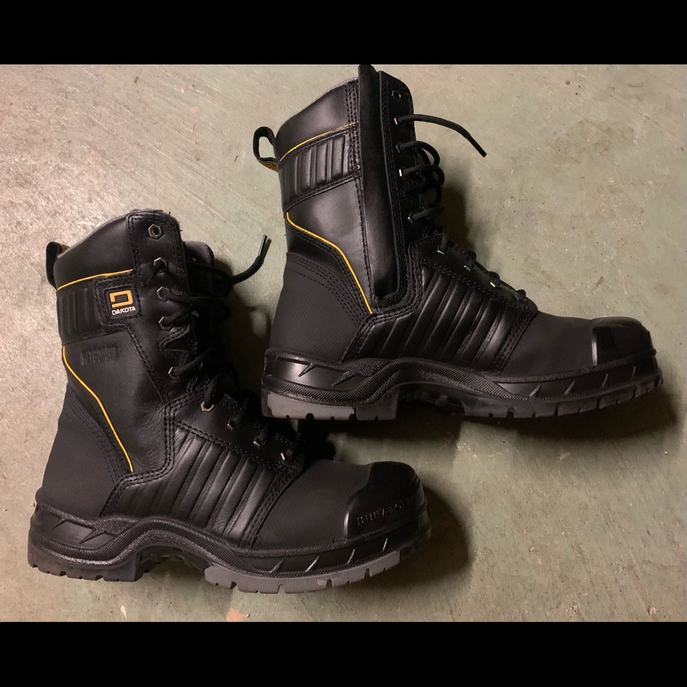 Men's 8 Inch Work Boots - Picture 2 of 6